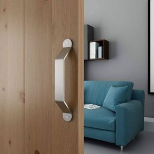 Poignée de porte en acier moderne WEKIS, grande poignée de porte de grange, quincaillerie pour appartement, atelier, cuisine, clôture extérieure, garde-manger - Product Image 6