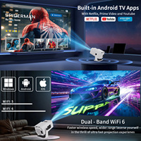 Nouveau projecteur LED portable HY320 Mini, Android 11, Full HDR, 720P, 200 lumens, courte portée, cinéma numérique, home cinéma, 1 Go/8 Go