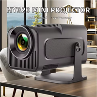 Mini projecteur HY320 Android 11 Smart TV, prise en charge 4K, 1080P natif, WiFi 6, BT5.0, home cinéma portable
