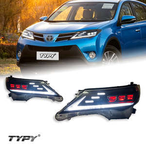 Kit de conversion de lentilles de phares LED TYPY pour Toyota RAV4 2013-2015 avec feux de jour et clignotants séquentiels - Product Image 1