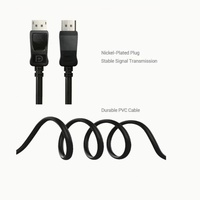 Câble vidéo Bajeal à paire torsadée, gaine PVC, âme en cuivre, 4K 60Hz, DP MÂLE-MÂLE, connecteurs dorés, utilisation multimédia, emballage en polybag