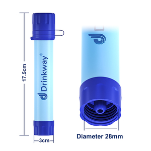 Filtro de agua de paja para supervivencia al aire libre, purificador de agua de paja Personal, filtro de agua de paja de 1500L para viajar, botiquín de primeros auxilios, emergencia - Product Image 3