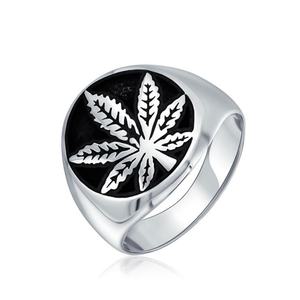 Nouvelle bague tendance en argent 925 pour homme, feuilles d'érable, mariage et fête, usage quotidien, cadeau - Product Image 2
