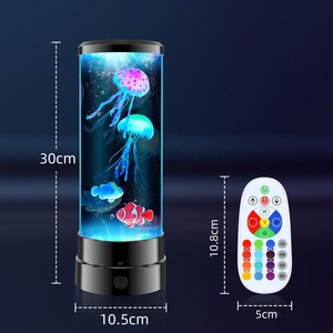 Hot bán điện tưởng tượng Thạch Cá Đèn vòng với 16 màu sắc thay đổi thư giãn tâm trạng ánh sáng LED sứa Aquarium dung nham đèn - Product Image 6