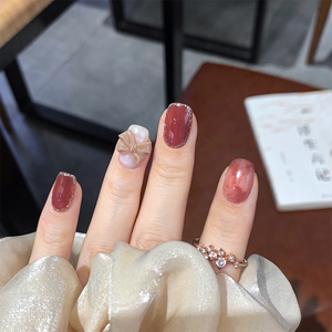 24 pièces/ensemble, <span class=keywords><strong>ongles</strong></span> artificiels en ABS carrés à motifs floraux avec accents dorés, <span class=keywords><strong>ongles</strong></span> courts en amande, style français de luxe, <span class=keywords><strong>ongles</strong></span> à presser, <span class=keywords><strong>faux</strong></span> <span class=keywords><strong>ongles</strong></span>, <span class=keywords><strong>colle</strong></span> - Product Image 3