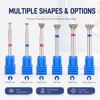Yaqin UFO Shape Top Quality Russian Manicure Remove Callus Diamond Nail Drill Bits Professional Nail Drill Machine Accessories