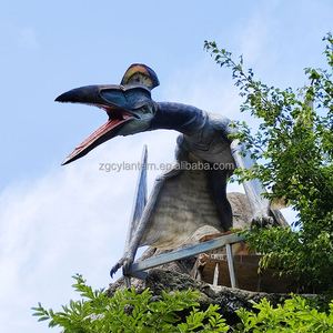Sculpture Animatronique Mécanique de Pterodactyle pour Parc à Thème Dinosaures, avec Capteur Infrarouge et Commande Vocale, en Métal, pour Centres Commerciaux et Espaces Publics - Product Image 2