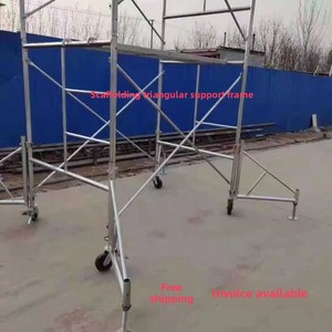 Support Diagonal <span class=keywords><strong>pour</strong></span> Échafaudage, Cadre de Renforcement Mobile, Support Triangulaire, <span class=keywords><strong>Accessoires</strong></span> de Construction en Acier, Charge de 500 lb - Product Image 3