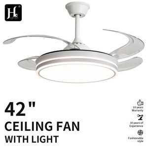 Ventilador de Techo LED Moderno con Luz Regulable, 4 Aspas, Venta al por Mayor, Ventilador de Techo DC con Control Remoto, Soluciones de Iluminación AGI32 - Product Image 3