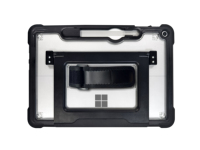Casing Tablet Anti Jatuh dengan Tali Pegangan, Penyangga Anti Guncangan, Bagian Bawah TPU Transparan untuk Microsoft Surface Pro 12 Inci 2025