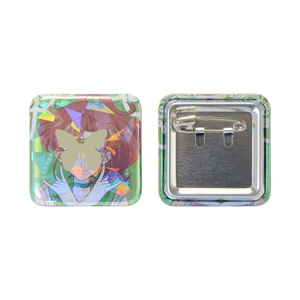 Badges carrés 30x30mm pour anime, boutons et épingles manga, personnalisables pour <span class=keywords><strong>Otaku</strong></span>, style japonais - Product Image 4
