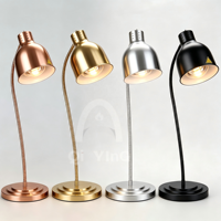 Lampe chauffante alimentaire professionnelle réglable avec col de cygne flexible pour buffet, hôtel, restaurant et traiteur