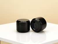 Pot en plastique noir opaque de 5/8/15/20/100 ml pour l'emballage du vernis à ongles en gel