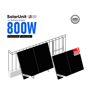 Kit solaire photovoltaïque domestique monocristallin 880W en stock UE, pour montage au sol ou sur <span class=keywords><strong>balcon</strong></span>, avec micro-onduleur MPPT et batterie au lithium 220V, certification UE - Product Image 2