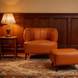 <span class=keywords><strong>Fauteuil</strong></span> pivotant individuel de style américain, nouveau <span class=keywords><strong>fauteuil</strong></span> en cuir rétro de luxe léger <span class=keywords><strong>pour</strong></span> salon, balcon et usage domestique - Product Image 5