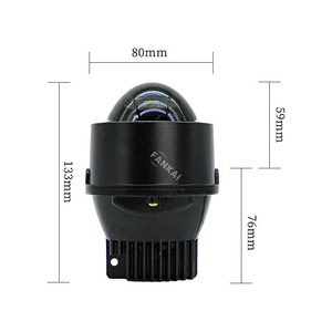ไฟตัดหมอก LED 3 นิ้ว วงแหวนสีดำ เลนส์แบบลำแสงคู่ สำหรับรถยนต์ฮอนด้า โตโยต้า นิสสัน รถยนต์ทั่วไป สำหรับการดัดแปลง - Product Image 1