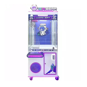 ตู้คีบตุ๊กตาธีมอวกาศสีชมพูสุดหรู พร้อมไฟ LED สำหรับ<span class=keywords><strong>ง</strong></span>านอีเว้นท์ให้เช่า - Product Image 5