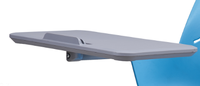 Nouvelles chaises de classe modernes en plastique populaires avec roulettes pour les étudiants et la formation, idéales pour la maison, le bureau, le parc et la chambre.