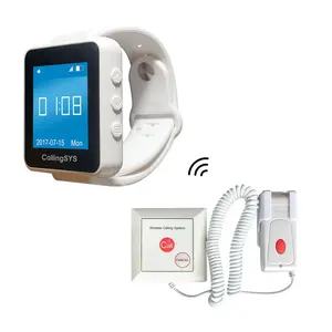 Pager Call Restaurant Waiter Service Calling System Wireless Watch Pager Watch Receiver With Large LED Screen