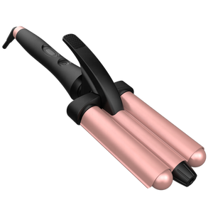 Rizador de Pelo <span class=keywords><strong>Triple</strong></span> Barrel Beach Waver para Uso en Seco y Húmedo, con Diseño Anti-Quemaduras y Seguro, Apto para Principiantes y Uso Diario - Product Image 2