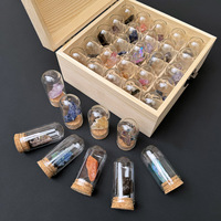 Bouteilles de spécimen minéral en cristal d'améthyste avec boîte cadeau Cristaux naturels de guérison Pierre minérale brute