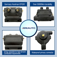 ARKAUTO 5.0 Ohm OEM Ignition Coil Pack DC7-1 31609-65A Untuk Harley Dyna Softail Sportster Electra Glide Fat Boy 1965-1999