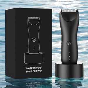 Recortadora de Barba Eléctrica <span class=keywords><strong>para</strong></span> <span class=keywords><strong>Hombre</strong></span>, <span class=keywords><strong>Afeitadora</strong></span> Corporal Inalámbrica Recargable a Prueba de Agua <span class=keywords><strong>para</strong></span> Zonas Sensibles - Product Image 1