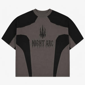 เสื้อยืดครอปพิมพ์ลายกราฟิกประดับเพชรทรงโอเวอร์ไซส์ ผ้าคอตตอนหนา 300GSM ซักย้อมสีแบบแอซิดวอช สำหรับผู้ชาย - Product Image 1