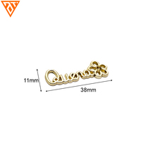 Plaquettes Étiquettes Métalliques de Haute Qualité Personnalisées avec Logo et Lettres Gravées pour Vêtements