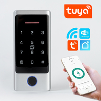Clavier de contrôle d'accès intelligent en métal étanche IP66 avec vérification par empreinte digitale et RFID Tuya WIFI 125Khz & 13.56Mhz