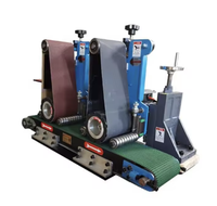 Petite machine de polissage et de rectification automatique en acier inoxydable pour surfaces planes, petite machine de polissage de surfaces planes certifiée CE, moins chère