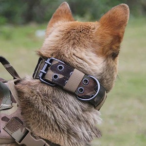 Collier tactique en Nylon pour chien de compagnie, réglable, colliers d'entraînement pour chien, poignée de contrôle rapide pour chiens de taille moyenne et grande - Product Image 6