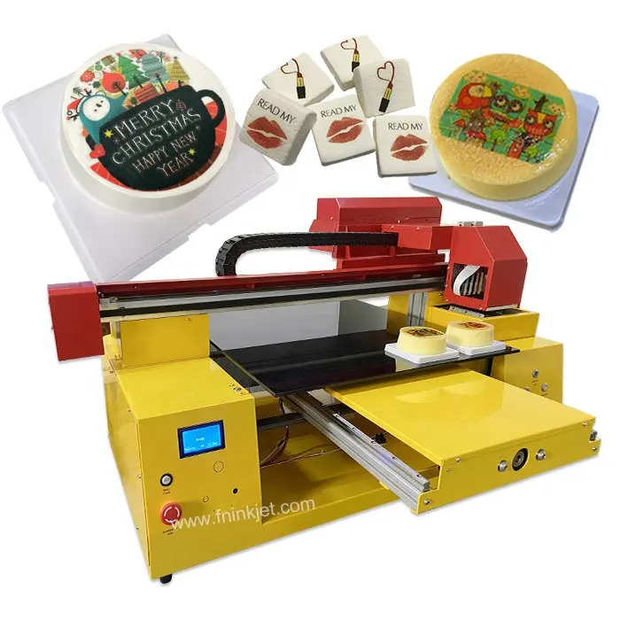 FNINKJET A1 A2 A3 All in One Direct to Food 3d Cake Birthday Cake Coffee Candy Cookies Fondant m&m Printer Price