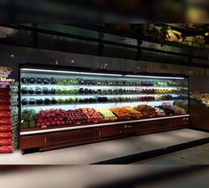 Siêu Thị <span class=keywords><strong>Multideck</strong></span> Tủ Lạnh Showcase Với Máy Nén Biến Tần DC Từ Xa Để Hiển Thị Thịt - Product Image 5