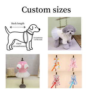 เสื้อผ้าแมว ชุดกระโปรงตูตูปีกนางฟ้าน่ารักสำหรับแมวและสุนัขตัวเล็ก กระโปรงเจ้าหญิงผ้าฟลีซเนื้อนุ่มพร้อมรูสำหรับสายจูง - Product Image 2