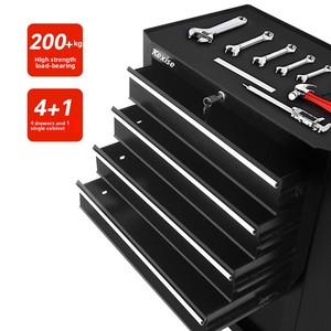 รถเข็นเครื่องมือซ่อมบำรุงเคลื่อนที่แบบพกพา รุ่น GC-012-016 สำหรับงานหนัก พร้อมลิ้นชักหลายชั้น ขนาดต่างๆ - Product Image 3
