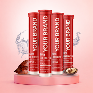 Comprimés effervescents d'électrolytes à marque privée, saveur cola, sans sucre, usage quotidien, pack de 20 comprimés pétillants - Product Image 4