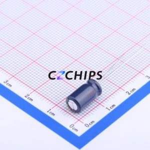 EEUFC1E101S ตัวเก็บประจุอลูมิเนียมอิเล็กโทรไลติกผ่านรู D6.3xL11.2mm 100uF 20% 25V 290mA-100kHz - Product Image 2