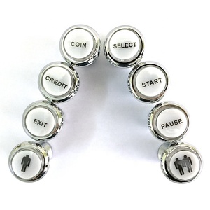 Bạc Tấm Push Start Button Push Button Arcade Buttons Đối Với Arcady Máy - Product Image 1