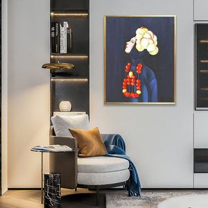 Trang trí nội thất phụ nữ handmade <span class=keywords><strong>canvas</strong></span> sơn dầu trừu tượng chân dung tay sơn tường nghệ thuật - Product Image 3