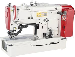 Machine à coudre industrielle à point noué, à entraînement direct, à lit plat, manuelle, à une aiguille, avec double moteur, neuve, modèle DT 781FD - Product Image 3