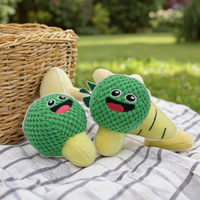 Vente en gros de légumes farcis personnalisés pour animaux de compagnie Jouets à mâcher mignons et amusants pour brocoli et carottes Jouets pour chiens en peluche douce et agréable
