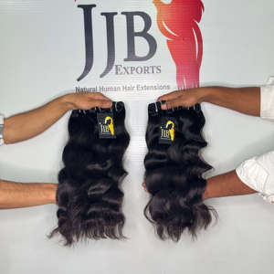 Extensiones de Cabello Ondulado Suelto, Cabello Humano Indio Virgen Ondulado Liso Sin Procesar, Paquetes de Cabello Humano Indio de Visón - Product Image 2