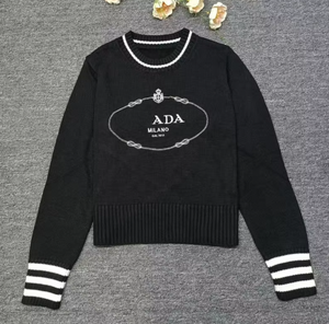 Maglione Pullover Invernale di Lusso da <span class=keywords><strong>Donna</strong></span> di Design con Logo Personalizzato e Ricamo, Top a Manica Lunga in 100% <span class=keywords><strong>Cotone</strong></span> Lavorato a <span class=keywords><strong>Maglia</strong></span> Casual - Product Image 2