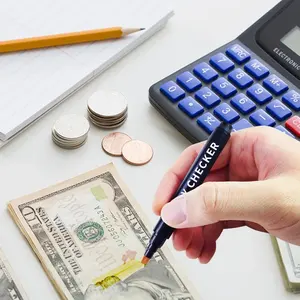 Kky Universele Nep Geld Tester Pen Valse Rekening Met Verbeterde Beitel Tip Draagbare Controleren Geld Detector Marker Pen