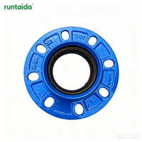 Adaptateur à bride rapide en fonte ductile sur mesure DN50 DN300, raccord à bride pour tuyau d'eau en plastique