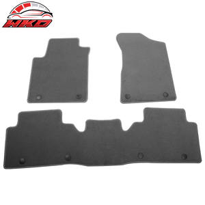 Tapis de sol pour Nissan Armada QX80 17-23 antidérapants avant arrière en velours 3 pièces - Gris - Product Image 1