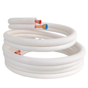 Ensembles de lignes de <span class=keywords><strong>cuivre</strong></span> isolées pour climatiseur 1/4 3/8 Paire de connexion Bobine de <span class=keywords><strong>cuivre</strong></span> Ac <span class=keywords><strong>20m</strong></span> - Product Image 1