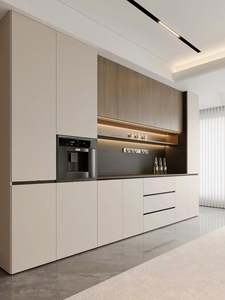 Muebles de Cocina Modernos de Madera de Diseño Personalizado, Modulares, Ahorran Espacio, Hechos en China, Precio de Fábrica al por Mayor - Product Image 4