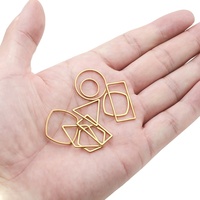 Boucles d'oreilles lune en acier inoxydable doré sous vide faisant des fournitures lunette boucle d'oreille breloques connecteurs pour bijoux à bricoler soi-même résultats en vrac